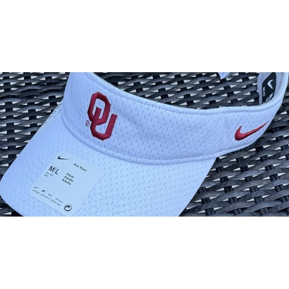 Nike Oklahoma Sooners 2026 Dugout Dri-FIT‎ Ace Adjustable Visor Unisex NWT